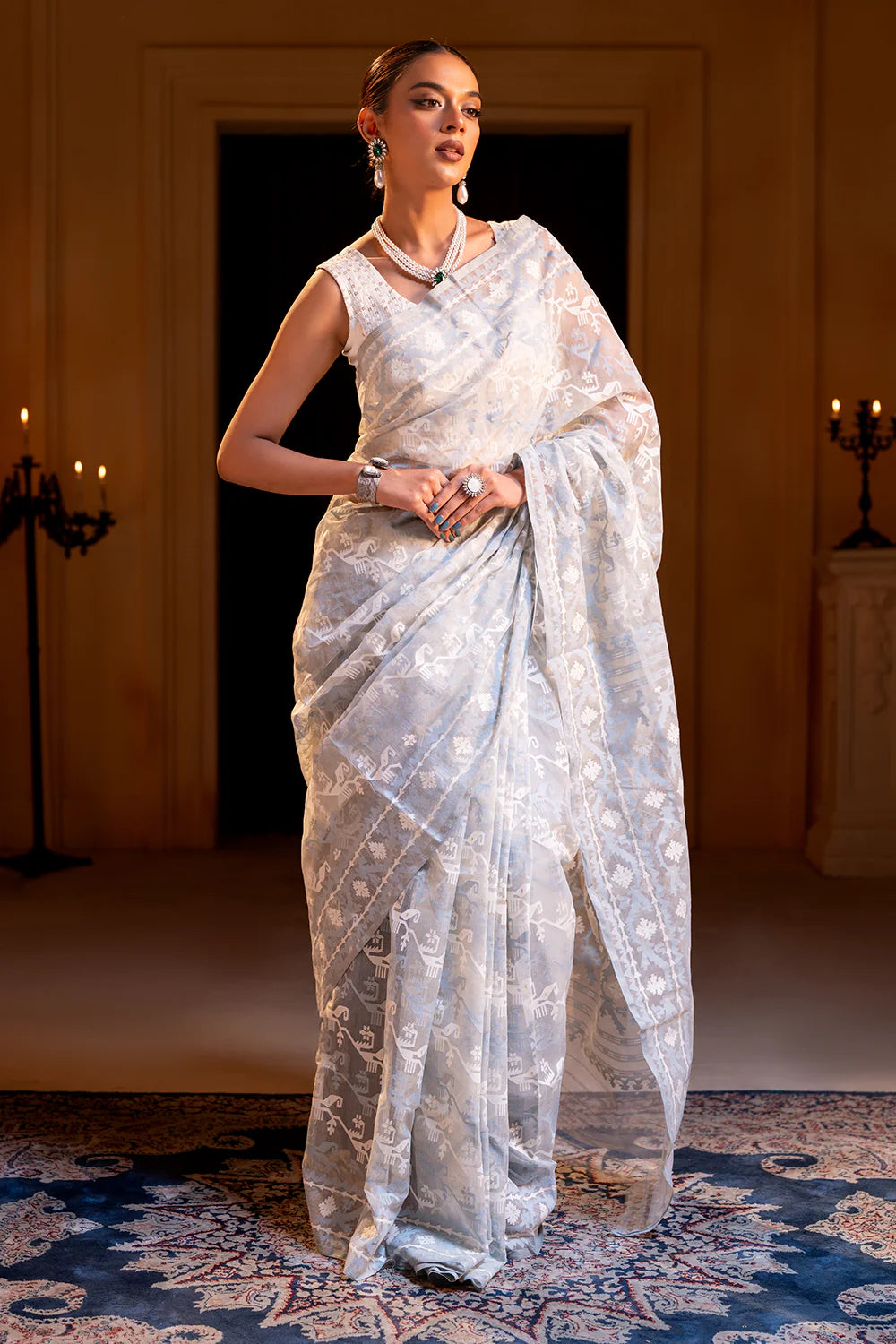 Belwari Jamdani Saree