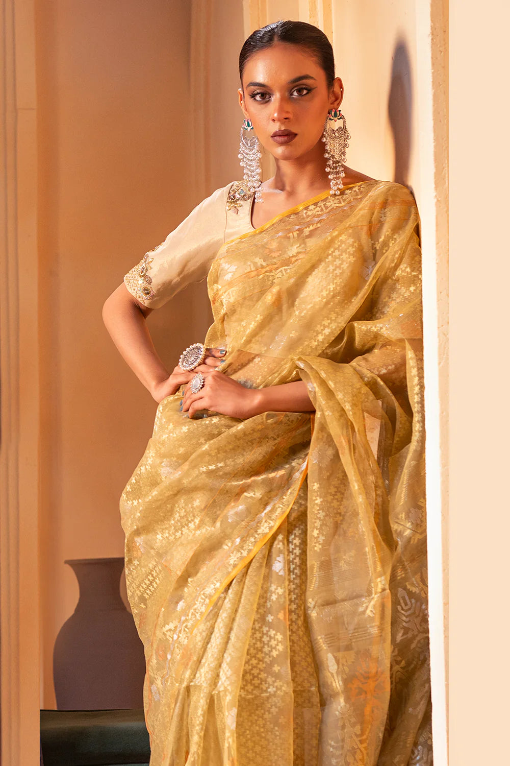 Belwari Jamdani Saree