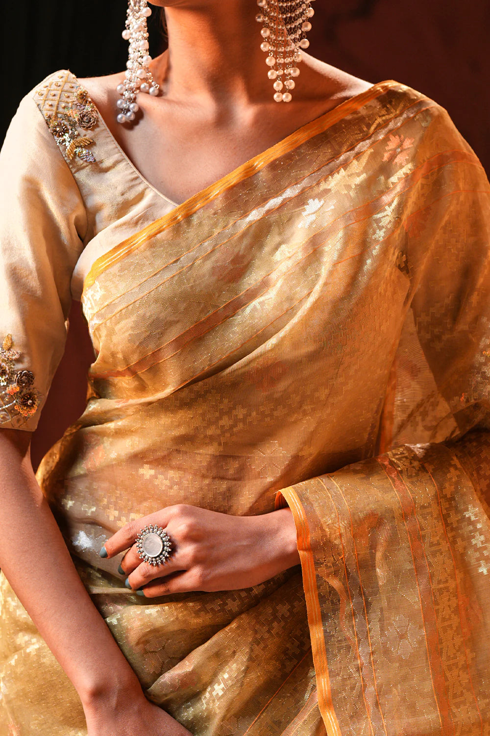Belwari Jamdani Saree